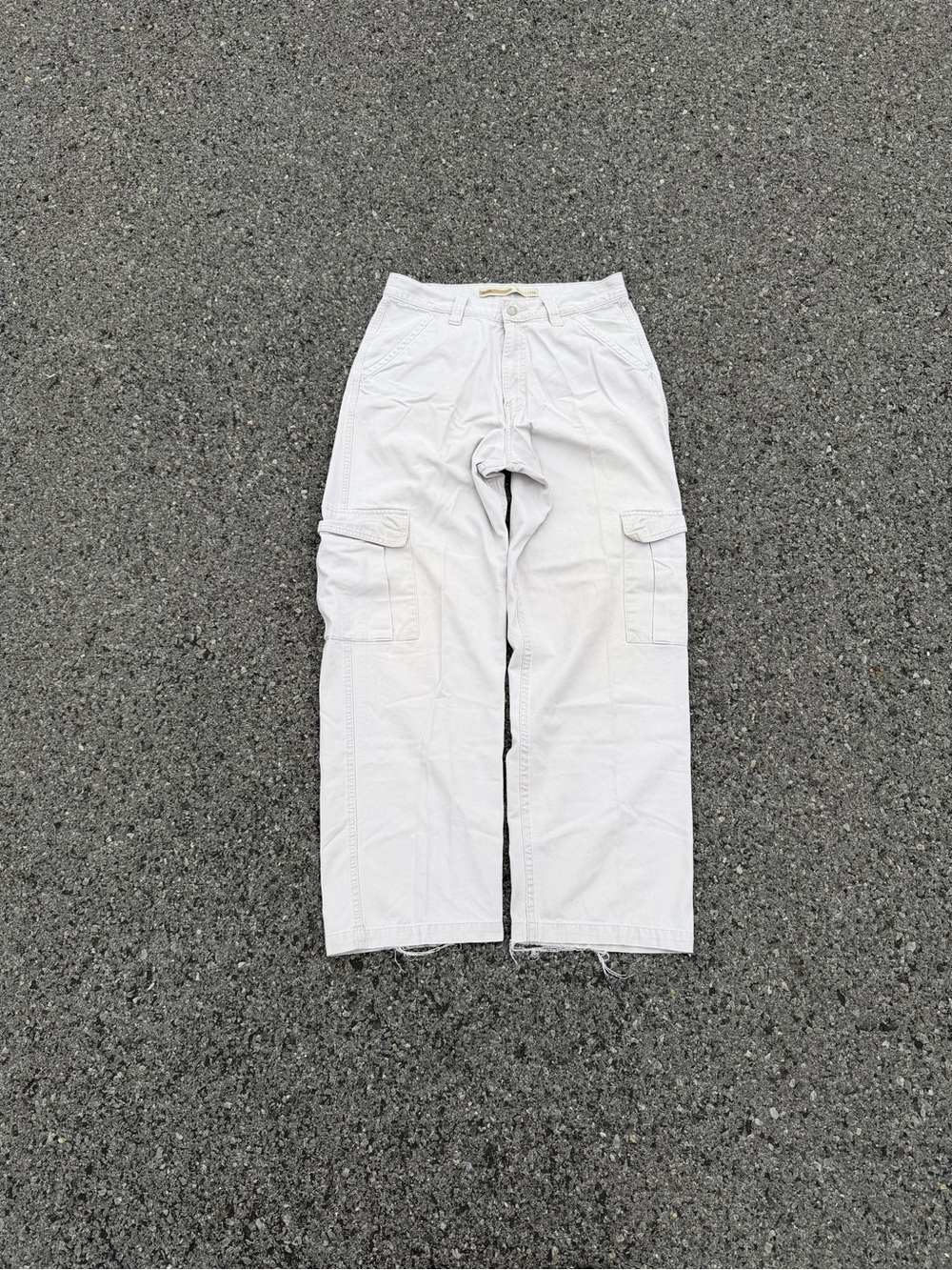 Vintage Levis Silvertab Pants Mens 32x34 Cargo Khaki Baggy Wide Leg Y2K Skater